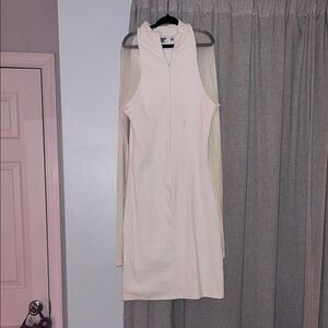 Tiger Mist White Long Sleeve Dress